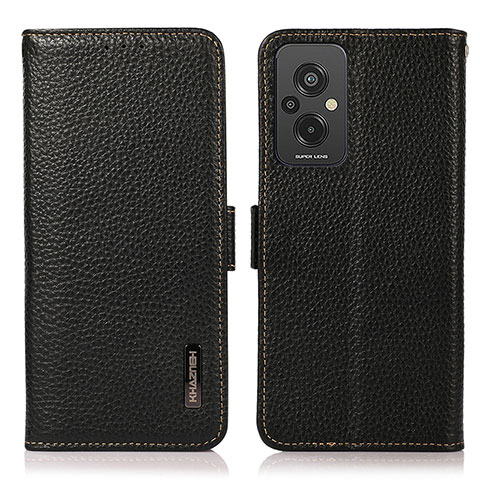 Coque Portefeuille Livre Cuir Etui Clapet B03H pour Xiaomi Redmi 11 Prime 4G Noir