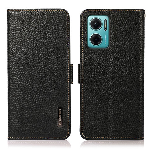 Coque Portefeuille Livre Cuir Etui Clapet B03H pour Xiaomi Redmi Note 11E 5G Noir