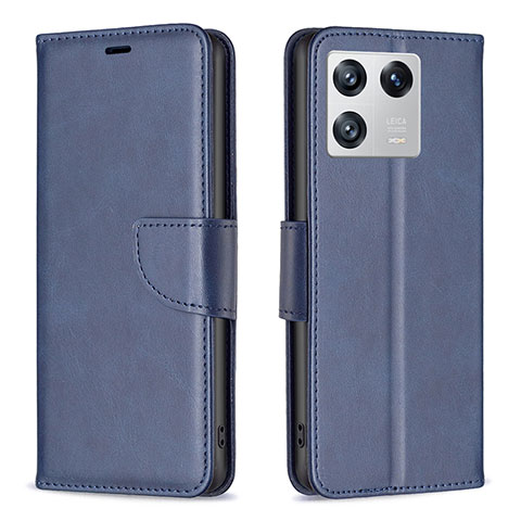 Coque Portefeuille Livre Cuir Etui Clapet B04F pour Xiaomi Mi 13 5G Bleu