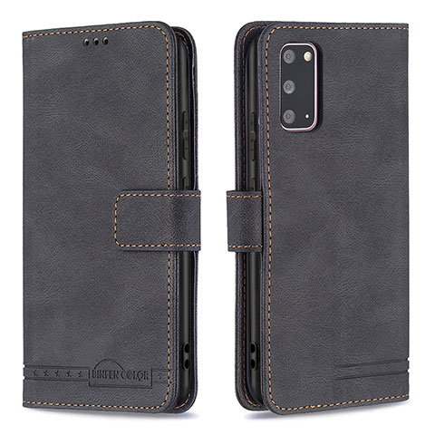 Coque Portefeuille Livre Cuir Etui Clapet B05F pour Samsung Galaxy S20 Noir