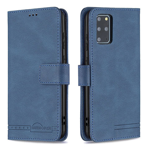 Coque Portefeuille Livre Cuir Etui Clapet B05F pour Samsung Galaxy S20 Plus 5G Bleu