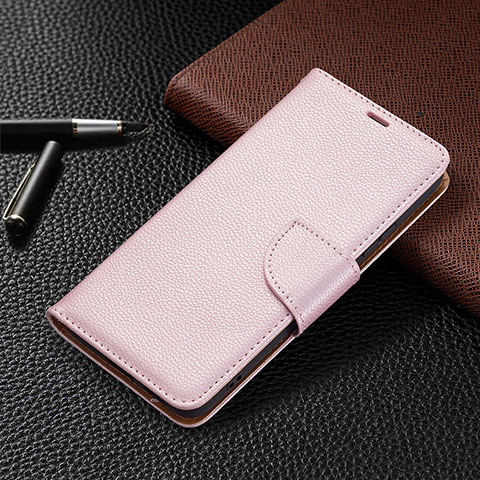 Coque Portefeuille Livre Cuir Etui Clapet B05F pour Samsung Galaxy S21 Plus 5G Rose