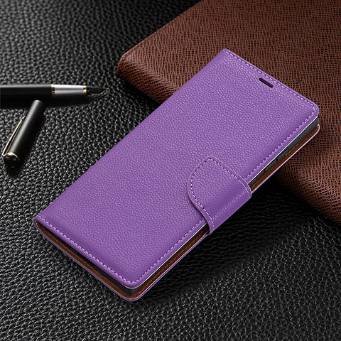 Coque Portefeuille Livre Cuir Etui Clapet B05F pour Samsung Galaxy S21 Ultra 5G Violet