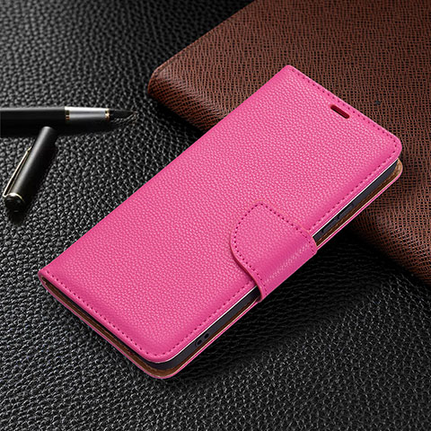 Coque Portefeuille Livre Cuir Etui Clapet B05F pour Samsung Galaxy S23 5G Rose Rouge