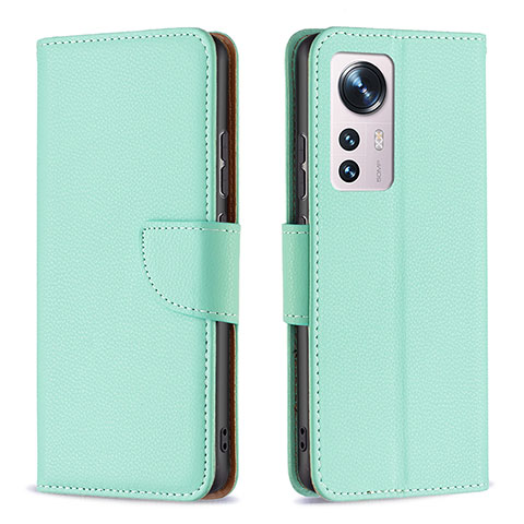 Coque Portefeuille Livre Cuir Etui Clapet B05F pour Xiaomi Mi 12 5G Pastel Vert