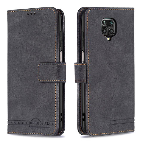 Coque Portefeuille Livre Cuir Etui Clapet B05F pour Xiaomi Redmi Note 9S Noir