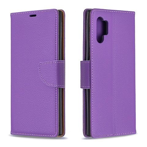 Coque Portefeuille Livre Cuir Etui Clapet B06F pour Samsung Galaxy Note 10 Plus 5G Violet