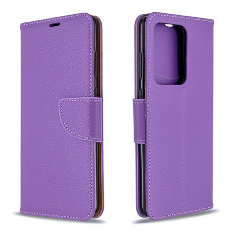 Coque Portefeuille Livre Cuir Etui Clapet B06F pour Samsung Galaxy S20 Plus 5G Violet