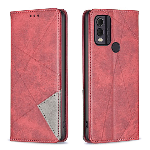 Coque Portefeuille Livre Cuir Etui Clapet B07F pour Nokia C22 Rouge