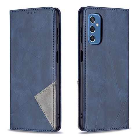 Coque Portefeuille Livre Cuir Etui Clapet B07F pour Samsung Galaxy M52 5G Bleu