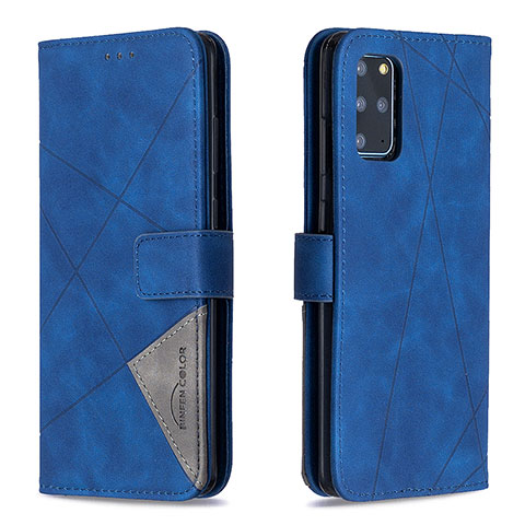 Coque Portefeuille Livre Cuir Etui Clapet B08F pour Samsung Galaxy S20 Plus Bleu