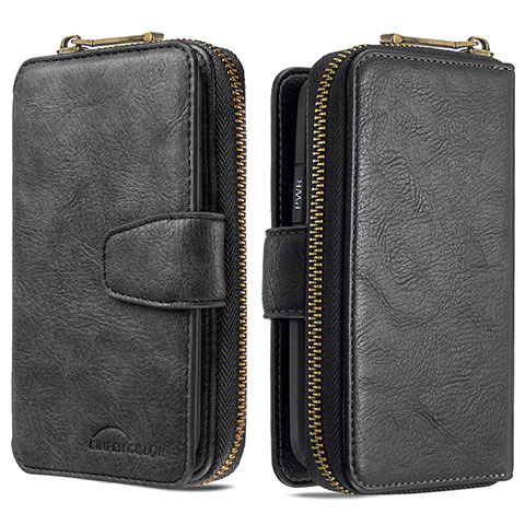 Coque Portefeuille Livre Cuir Etui Clapet B10F pour Samsung Galaxy S20 Plus Noir