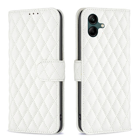Coque Portefeuille Livre Cuir Etui Clapet B11F pour Samsung Galaxy M04 Blanc