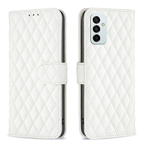 Coque Portefeuille Livre Cuir Etui Clapet B11F pour Samsung Galaxy M23 5G Blanc