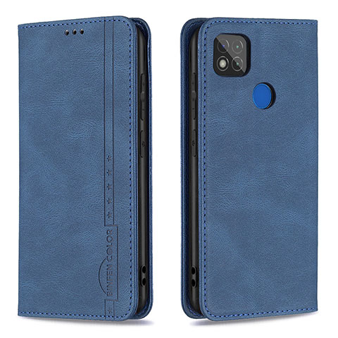 Coque Portefeuille Livre Cuir Etui Clapet B15F pour Xiaomi Redmi 10A 4G Bleu