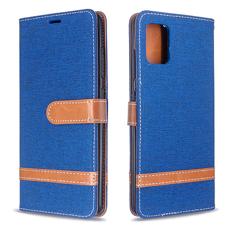 Coque Portefeuille Livre Cuir Etui Clapet B16F pour Samsung Galaxy M40S Bleu