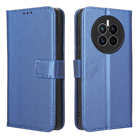 Coque Portefeuille Livre Cuir Etui Clapet BY1 pour Huawei Mate 50 Bleu