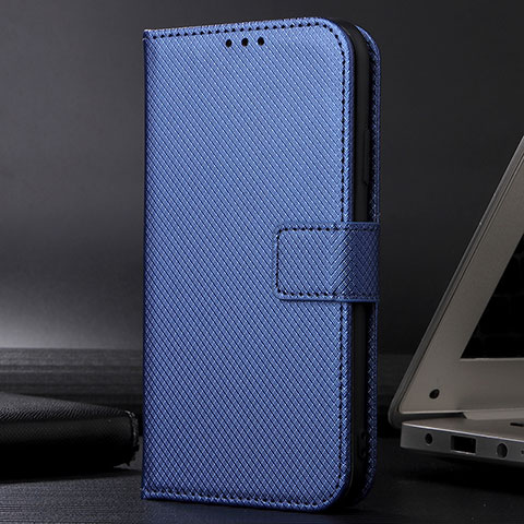 Coque Portefeuille Livre Cuir Etui Clapet BY1 pour Samsung Galaxy M22 4G Bleu