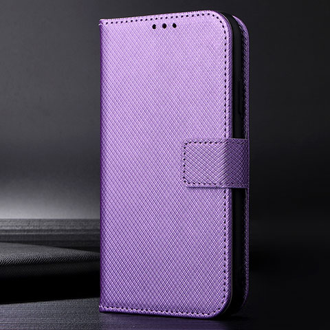 Coque Portefeuille Livre Cuir Etui Clapet BY1 pour Sharp Aquos Sense6s Violet