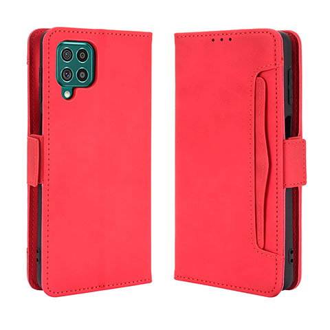 Coque Portefeuille Livre Cuir Etui Clapet BY3 pour Samsung Galaxy M62 4G Rouge