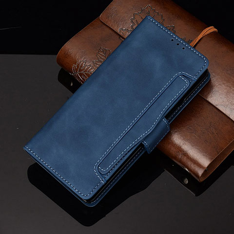 Coque Portefeuille Livre Cuir Etui Clapet BY3 pour Samsung Galaxy Z Fold2 5G Bleu