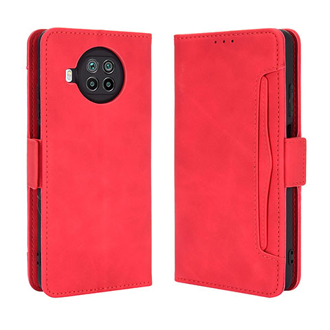 Coque Portefeuille Livre Cuir Etui Clapet BY3 pour Xiaomi Mi 10i 5G Rouge