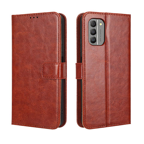 Coque Portefeuille Livre Cuir Etui Clapet BY5 pour Nokia G400 5G Marron