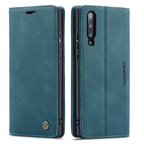 Coque Portefeuille Livre Cuir Etui Clapet C01S pour Samsung Galaxy A70S Bleu