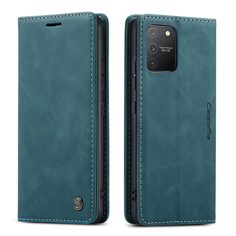 Coque Portefeuille Livre Cuir Etui Clapet C01S pour Samsung Galaxy M80S Bleu