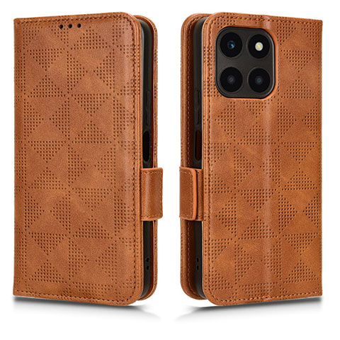 Coque Portefeuille Livre Cuir Etui Clapet C02X pour Huawei Honor X8b Marron