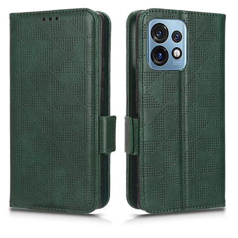 Coque Portefeuille Livre Cuir Etui Clapet C02X pour Motorola Moto Edge 40 Pro 5G Vert