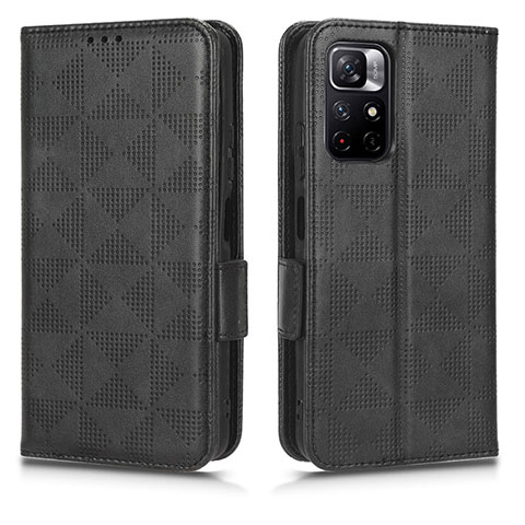 Coque Portefeuille Livre Cuir Etui Clapet C02X pour Xiaomi Redmi Note 11 5G Noir