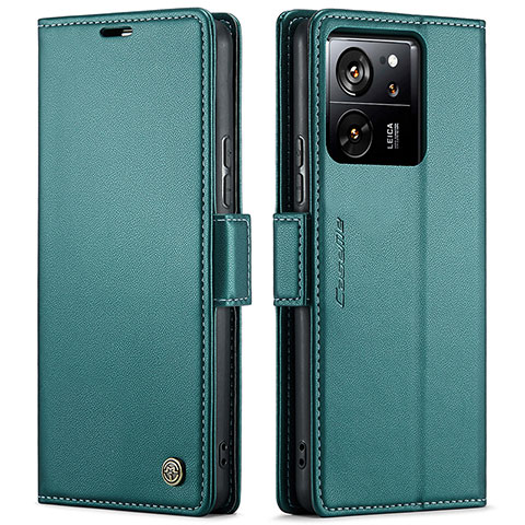 Coque Portefeuille Livre Cuir Etui Clapet C03S pour Xiaomi Mi 13T Pro 5G Vert