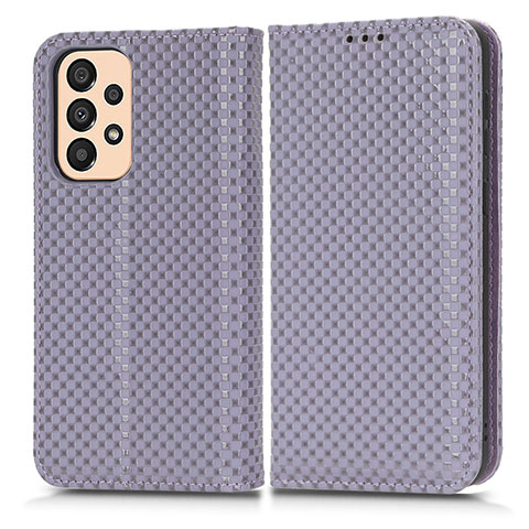 Coque Portefeuille Livre Cuir Etui Clapet C03X pour Samsung Galaxy A23 4G Violet