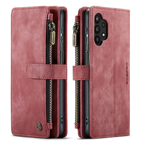 Coque Portefeuille Livre Cuir Etui Clapet C04S pour Samsung Galaxy M32 5G Rouge