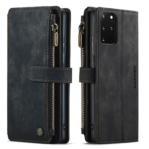 Coque Portefeuille Livre Cuir Etui Clapet C07S pour Samsung Galaxy S20 Plus Noir