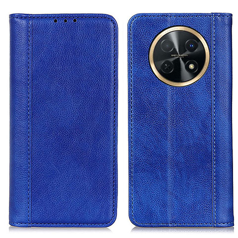 Coque Portefeuille Livre Cuir Etui Clapet D03Y pour Huawei Nova Y91 Bleu