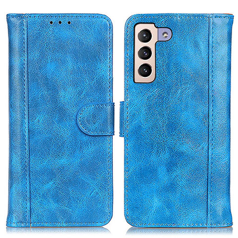 Coque Portefeuille Livre Cuir Etui Clapet D07Y pour Samsung Galaxy S21 Plus 5G Bleu Ciel