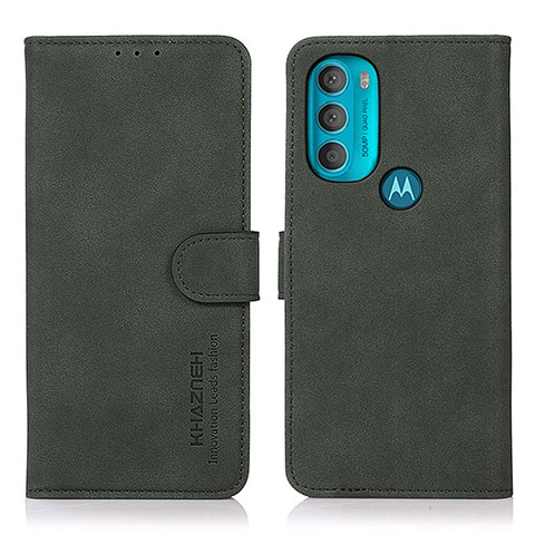 Coque Portefeuille Livre Cuir Etui Clapet D08Y pour Motorola Moto G71 5G Vert
