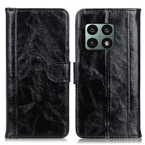 Coque Portefeuille Livre Cuir Etui Clapet D10Y pour OnePlus 10 Pro 5G Noir