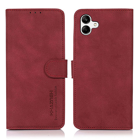 Coque Portefeuille Livre Cuir Etui Clapet D11Y pour Samsung Galaxy A04E Rouge