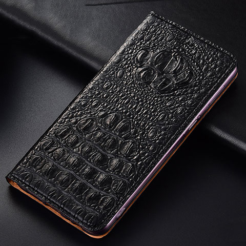 Coque Portefeuille Livre Cuir Etui Clapet H01P pour Xiaomi Redmi Note 12R 5G Noir