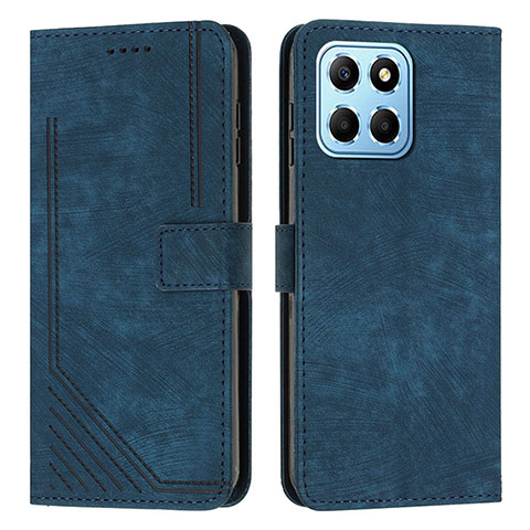 Coque Portefeuille Livre Cuir Etui Clapet H01X pour Huawei Honor X6 5G Bleu