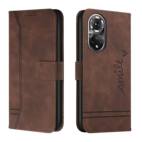 Coque Portefeuille Livre Cuir Etui Clapet H01X pour Huawei Nova 9 Pro Marron