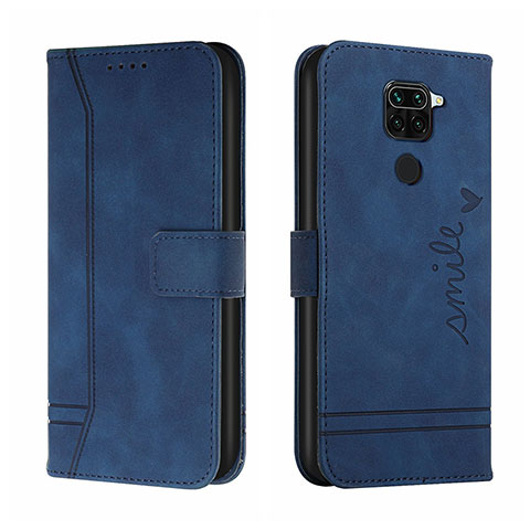 Coque Portefeuille Livre Cuir Etui Clapet H01X pour Xiaomi Redmi Note 9 Bleu
