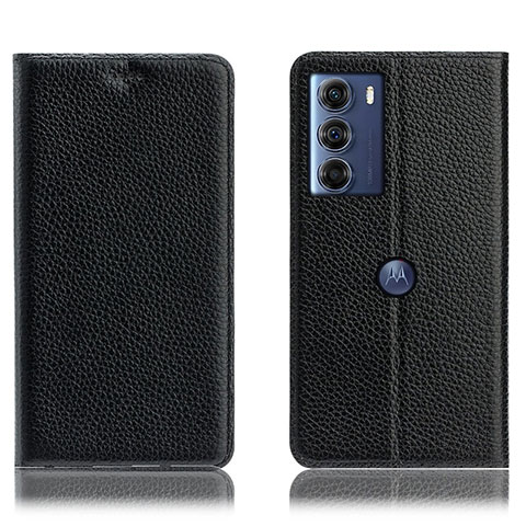 Coque Portefeuille Livre Cuir Etui Clapet H02P pour Motorola Moto Edge S30 5G Noir
