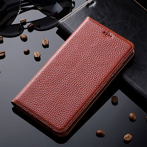 Coque Portefeuille Livre Cuir Etui Clapet H02P pour Nokia X20 Marron