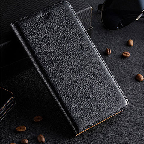 Coque Portefeuille Livre Cuir Etui Clapet H02P pour Xiaomi Poco M5 4G Noir