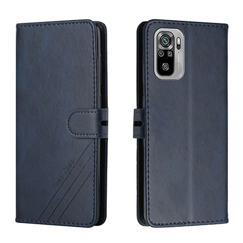 Coque Portefeuille Livre Cuir Etui Clapet H02X pour Xiaomi Poco M5S Bleu