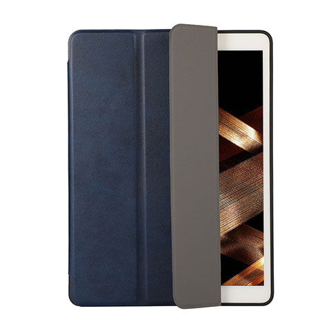Coque Portefeuille Livre Cuir Etui Clapet H03 pour Apple New iPad 9.7 (2017) Bleu